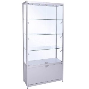 1000mm W Glass Display Cabinet With Storage Led Fwc 1000 Led throughout proportions 900 X 900