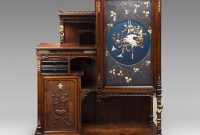 1890s Rare French Gabriel Viardot Cabinet In The Japonaise Manner regarding proportions 2000 X 2000