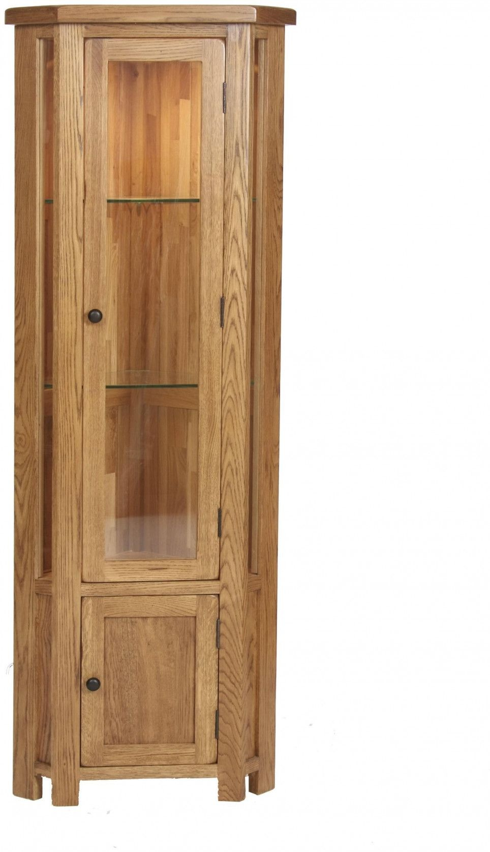 20 Oak Corner Display Cabinets With Glass Doors Small Kitchen inside measurements 964 X 1676