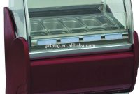 8 Trays Italian Gelato Display Freezer With Danfoss Compressor intended for size 1146 X 1505