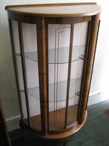 A Vintage Display Cabinet With Tambour Door Clare Auction throughout proportions 768 X 1024