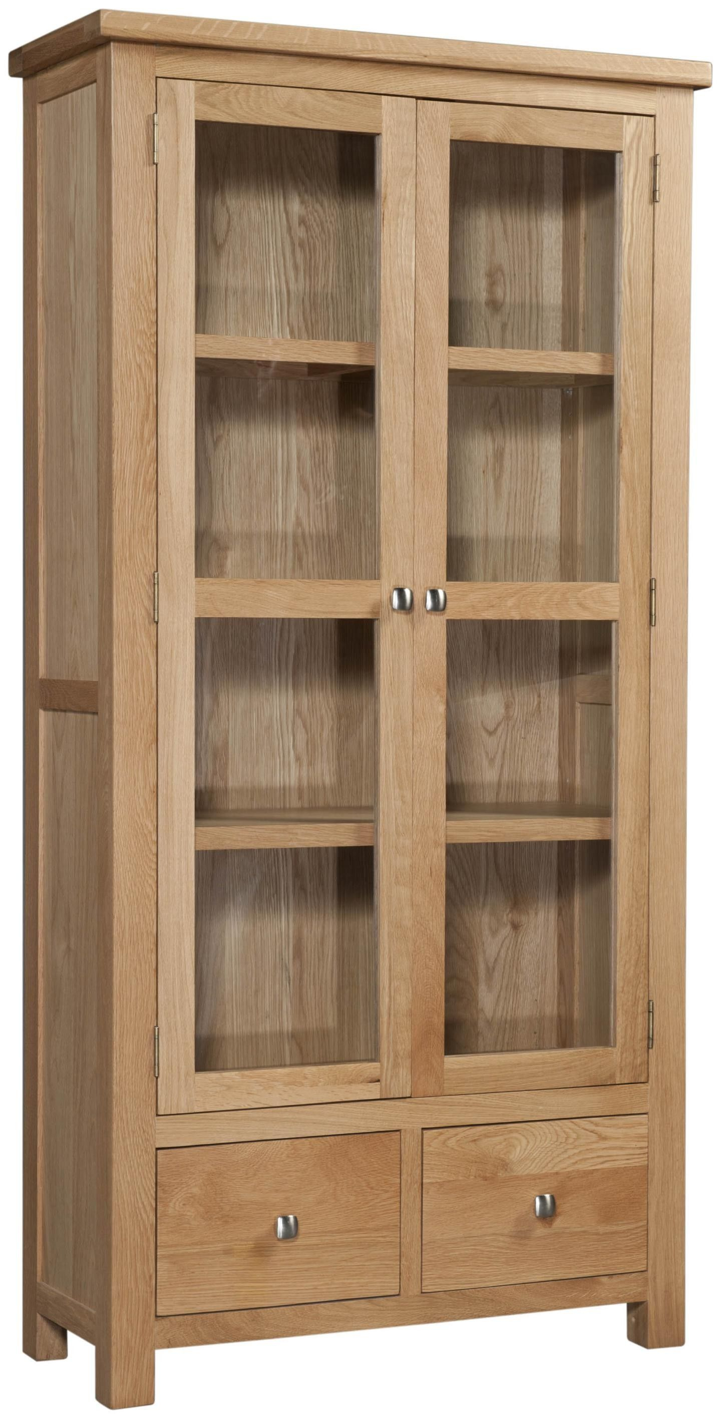 Abbey Oak Display Cabinet With Glass Doors Muebles De Madera within size 1440 X 2832