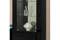 Adriana Modern Black Display Cabinet 44dadrdc pertaining to dimensions 800 X 1000