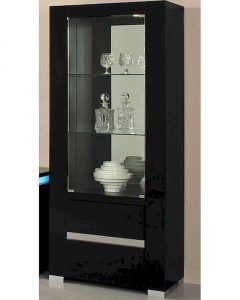 Adriana Modern Black Display Cabinet 44dadrdc pertaining to dimensions 800 X 1000