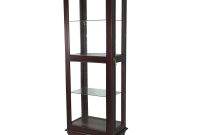 Antique Style Mahogany Wood Glass Display Cabinet With Drawer throughout measurements 1000 X 1000
