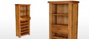 Barham Oak Tall Wine Rack Unit Quercus Living for measurements 2500 X 1103