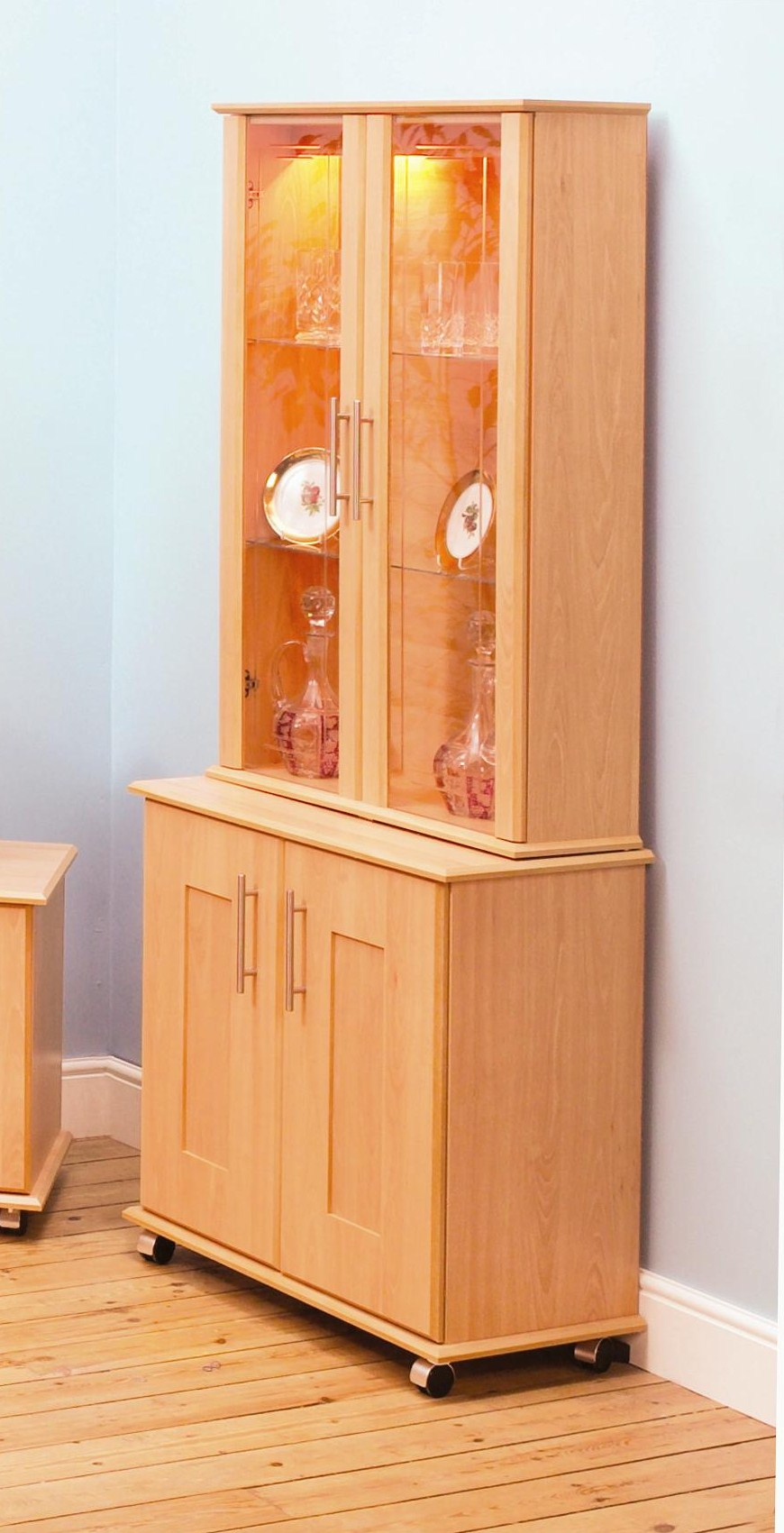 Beech Display Cabinet 39 With Beech Display Cabinet Edgarpoe inside proportions 870 X 1701