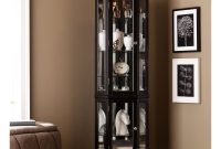 Black Glass Corner Display Cabinet 72 With Black Glass Corner In for measurements 1000 X 1000
