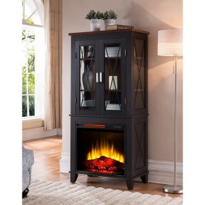 Bold Flame Concord 30 In Display Cabinet Electric Fireplace In for dimensions 1000 X 1000