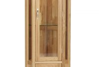 Bryer Oak Corner Display Cabinet with measurements 1440 X 2153