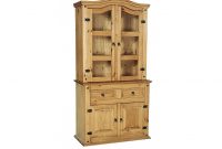 Corona Distressed Light Waxed Pine Display Cabinet pertaining to measurements 1024 X 768