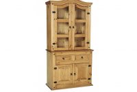 Corona Distressed Light Waxed Pine Display Cabinet with size 1024 X 768