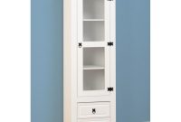 Corona White 1 Door 2 Drawer Glass Display Unit intended for sizing 1000 X 1000