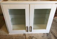 Cream Glass Fronted Homebase Kitchen Display Cabinet With Soft Close with regard to dimensions 1024 X 768