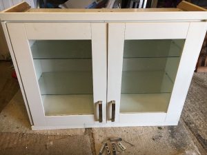 Cream Glass Fronted Homebase Kitchen Display Cabinet With Soft Close with regard to dimensions 1024 X 768