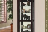 Curio Cabinets Contemporary Curio Cabinets Four Glass Shelf with size 867 X 1000