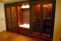 Custom Built In Cherry Display Cabinets Two Rivers Woodworking pertaining to dimensions 1024 X 768