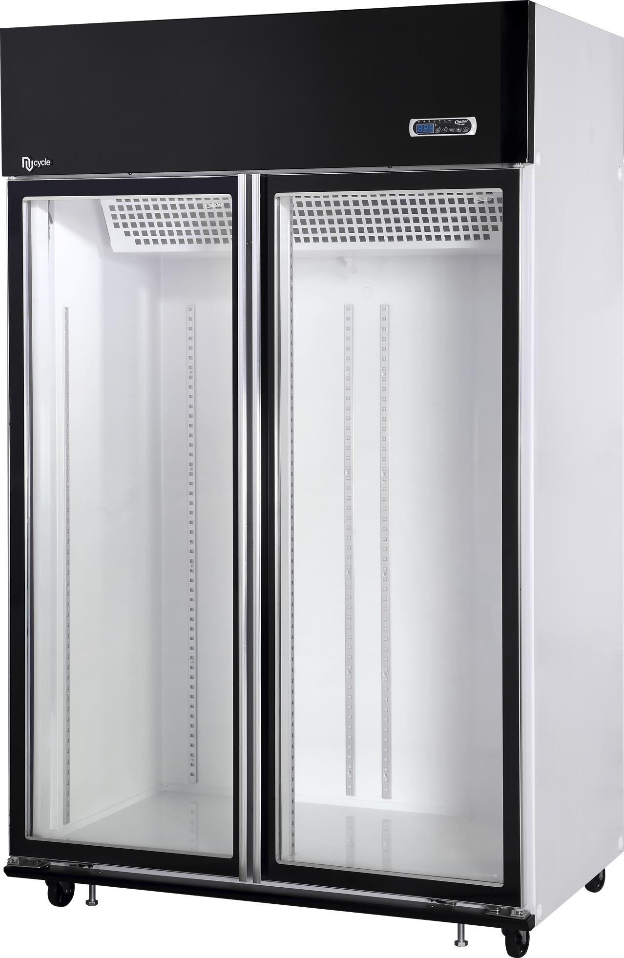 Deluxe Type 2 Glass Door Chillerfreezer Display Cabinet Reach intended for proportions 1278 X 1963