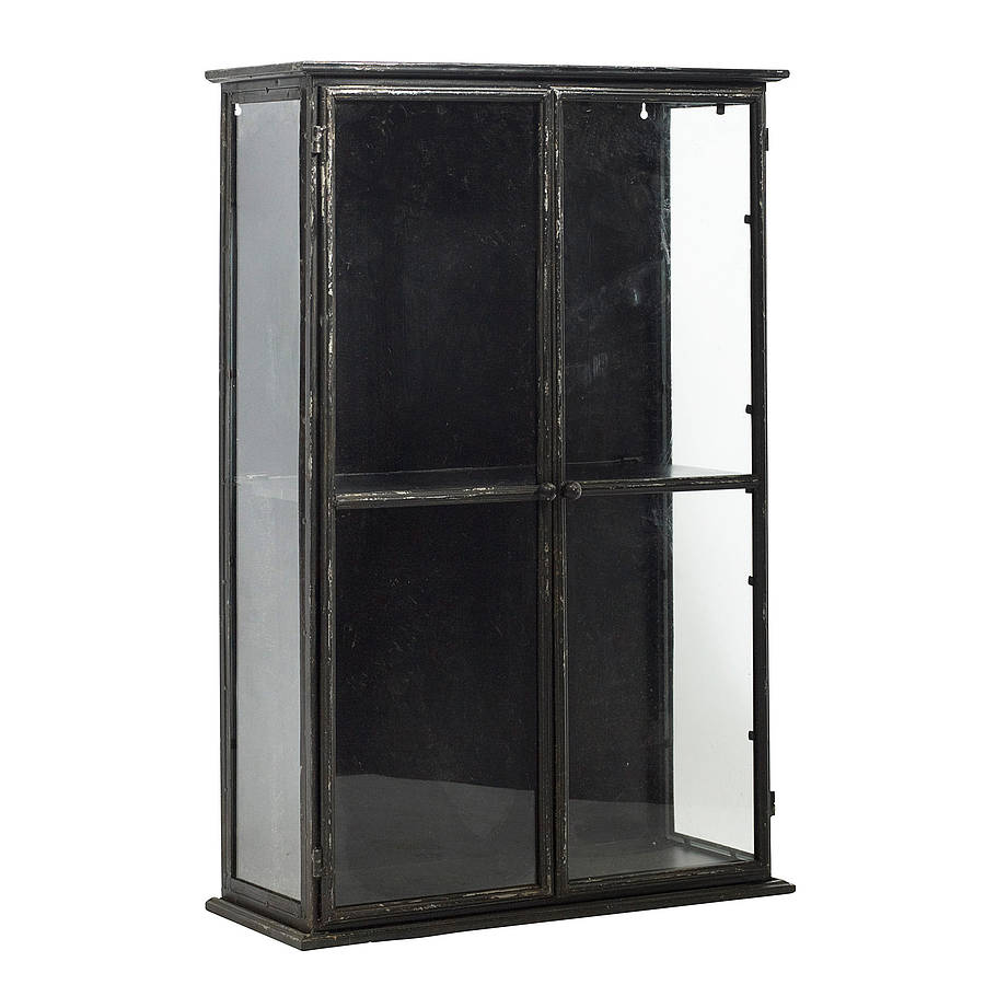 Distressed Industrial Glass Display Cabinet Out There Interiors for size 900 X 900