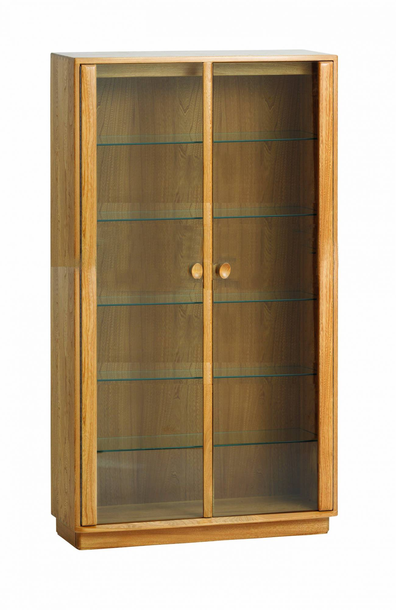 Ercol Windsor Medium Display Cabinet Display Cabinets Old with measurements 1300 X 2000