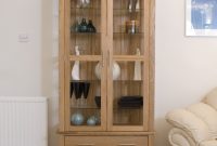 Eton Solid Oak Living Room Furniture Glazed Display Cabinet Cupboard for size 1200 X 1500