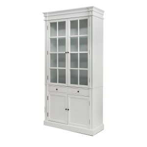 French Provincial Hamptons 2 Glass Door Display Cabinet Bookcase In regarding measurements 1200 X 1200