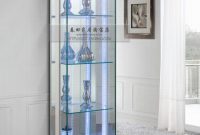 Furniture Modern And Inspiring Fully Glass Display Cabinet With Four pertaining to sizing 885 X 1024