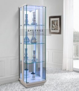 Furniture Modern And Inspiring Fully Glass Display Cabinet With Four pertaining to sizing 885 X 1024