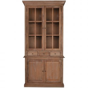 Georgian Solid American Oak Timber Display Cabinet Natural with regard to sizing 2000 X 2000