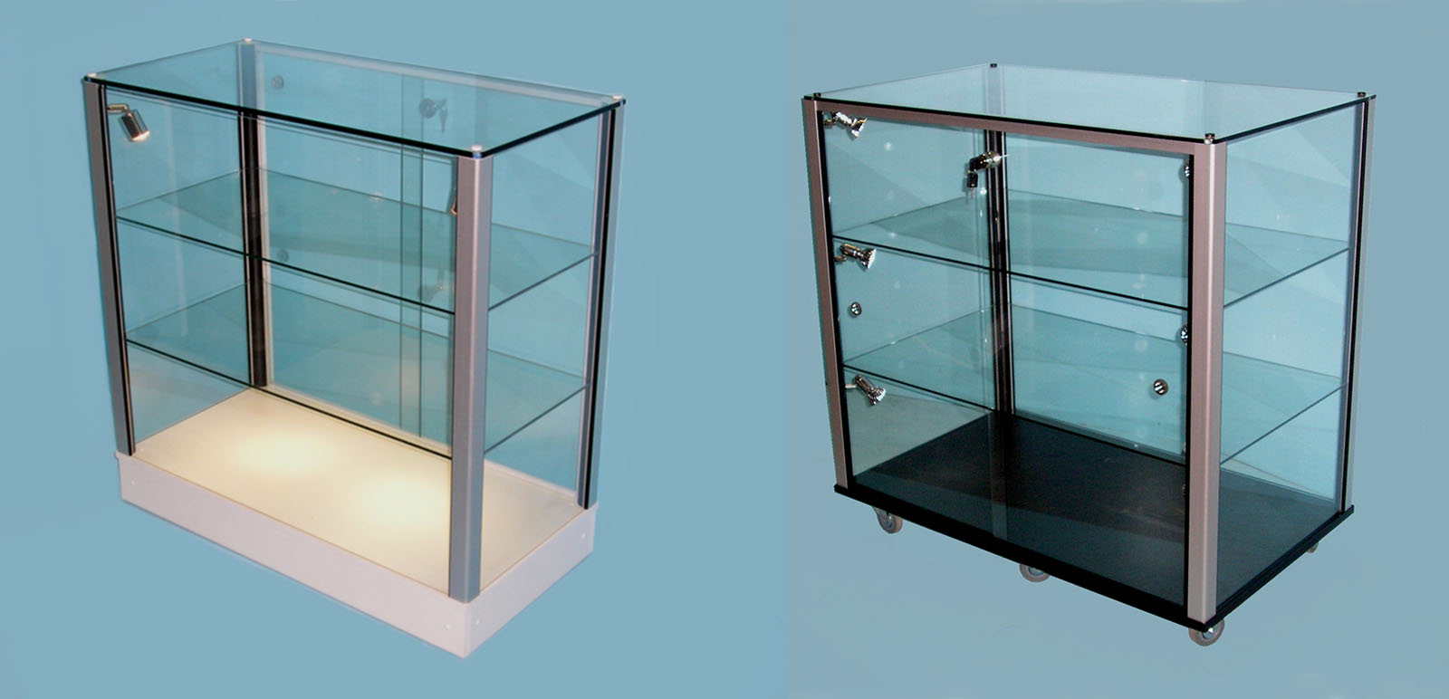 Glass Display Cabinets Our Unique Designex System Designex Cabinets intended for size 1600 X 772