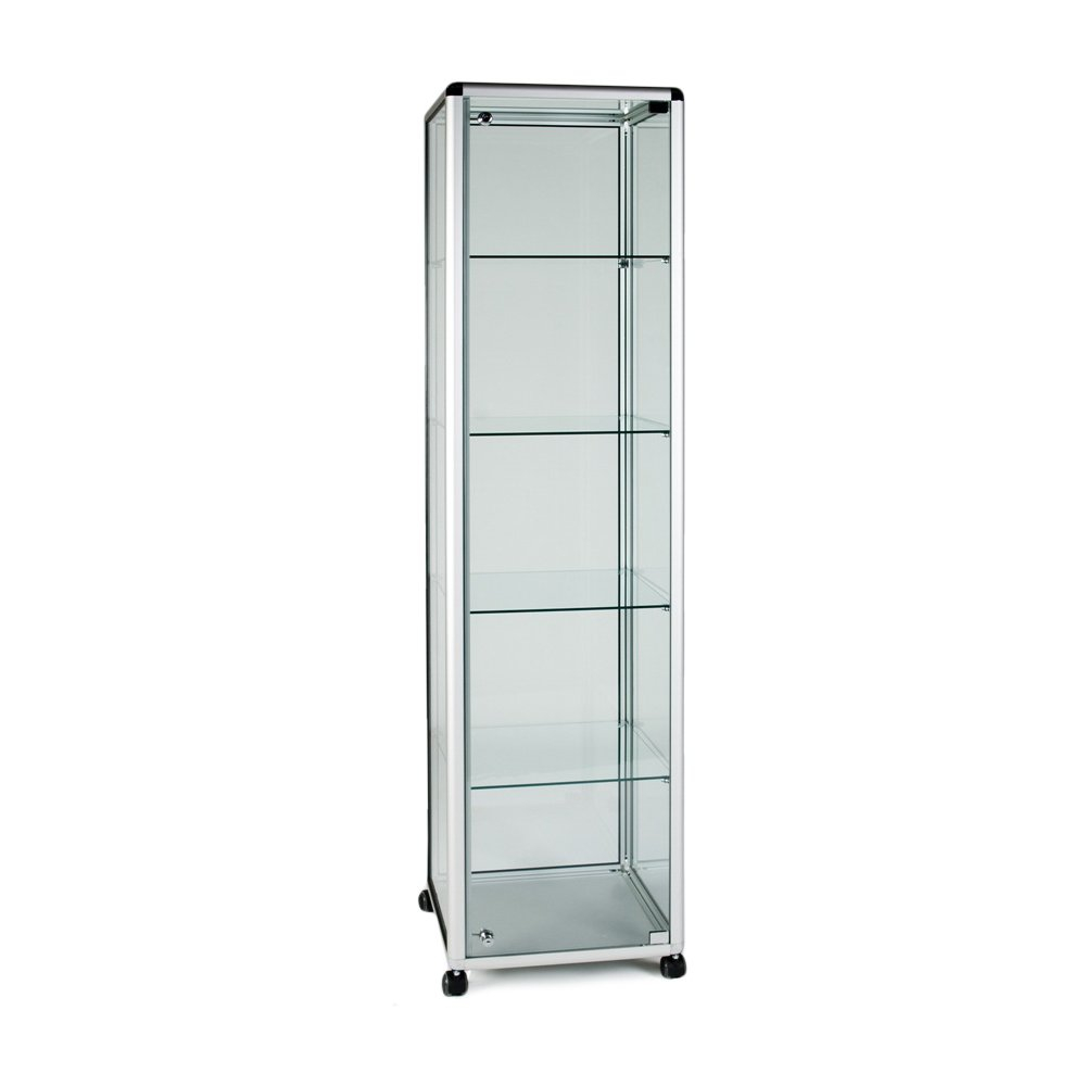 Glass Tower Display Cabinet Edgarpoe intended for size 1000 X 1000