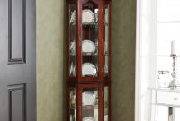 Harper Blvd Mccoy Mahogany Finished Birchwood Lighted Display with proportions 2500 X 2500
