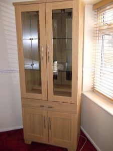 Harveys Hampshire Range Oak Display Cabinet In Dartford Kent intended for measurements 768 X 1024