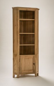 Hereford Rustic Oak Corner Display Cabinet Display Cabinets regarding dimensions 944 X 1500