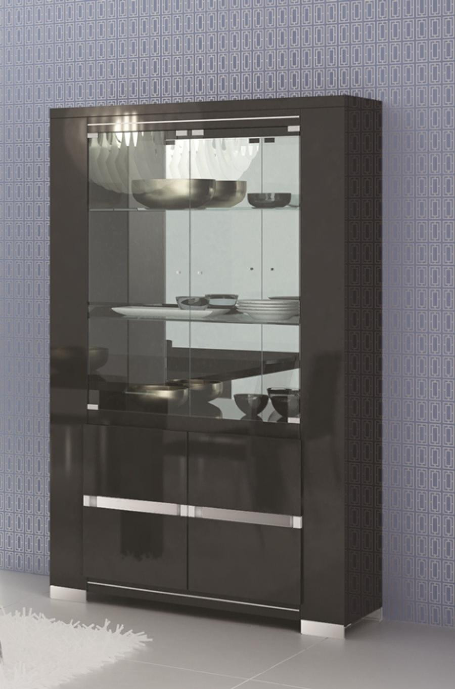 High Gloss Black Display Cabinet 75 With Cabinets Furniture And throughout proportions 900 X 1361