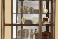 Howard Miller Ramsdell Walnut Curio Display Cabinet 680 473 within sizing 1587 X 2177