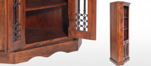 Jali Sheesham Corner Display Cabinet Quercus Living throughout measurements 2500 X 1103