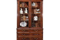 Jonathan Charles Mahogany Glazed Display Cabinet With Pediment with regard to measurements 1200 X 1200