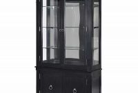 Kensington Modern Black 2 Door Display Cabinet With Glass Shelves inside sizing 1500 X 1500