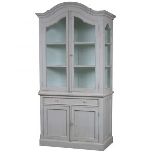 Louis French Glazed Display Cabinet With Cupboard French Display pertaining to size 1000 X 1000