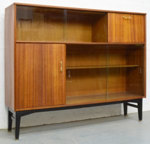 Mid Century Teak And Glass Bookcasedisplay Cabinet Nathan within dimensions 1920 X 1840