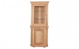 Moreno Solid Oak Corner Display Cabinet Clemence Richard with dimensions 1799 X 1121