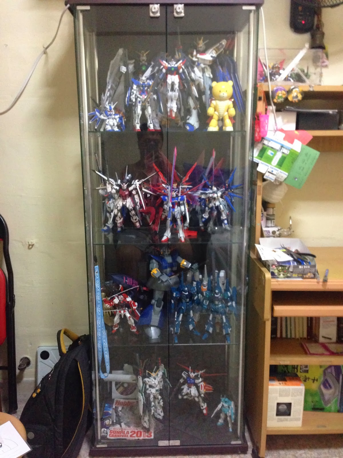 My Gundam Experience Display Cabinet Getting Full There for sizing 1200 X 1600