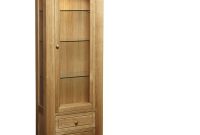 Narrow Oak Display Cabinet Edgarpoe within measurements 1000 X 1012
