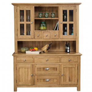 Orchard Oak Buffet Hutch 1700x570x2130mm throughout dimensions 1220 X 1220