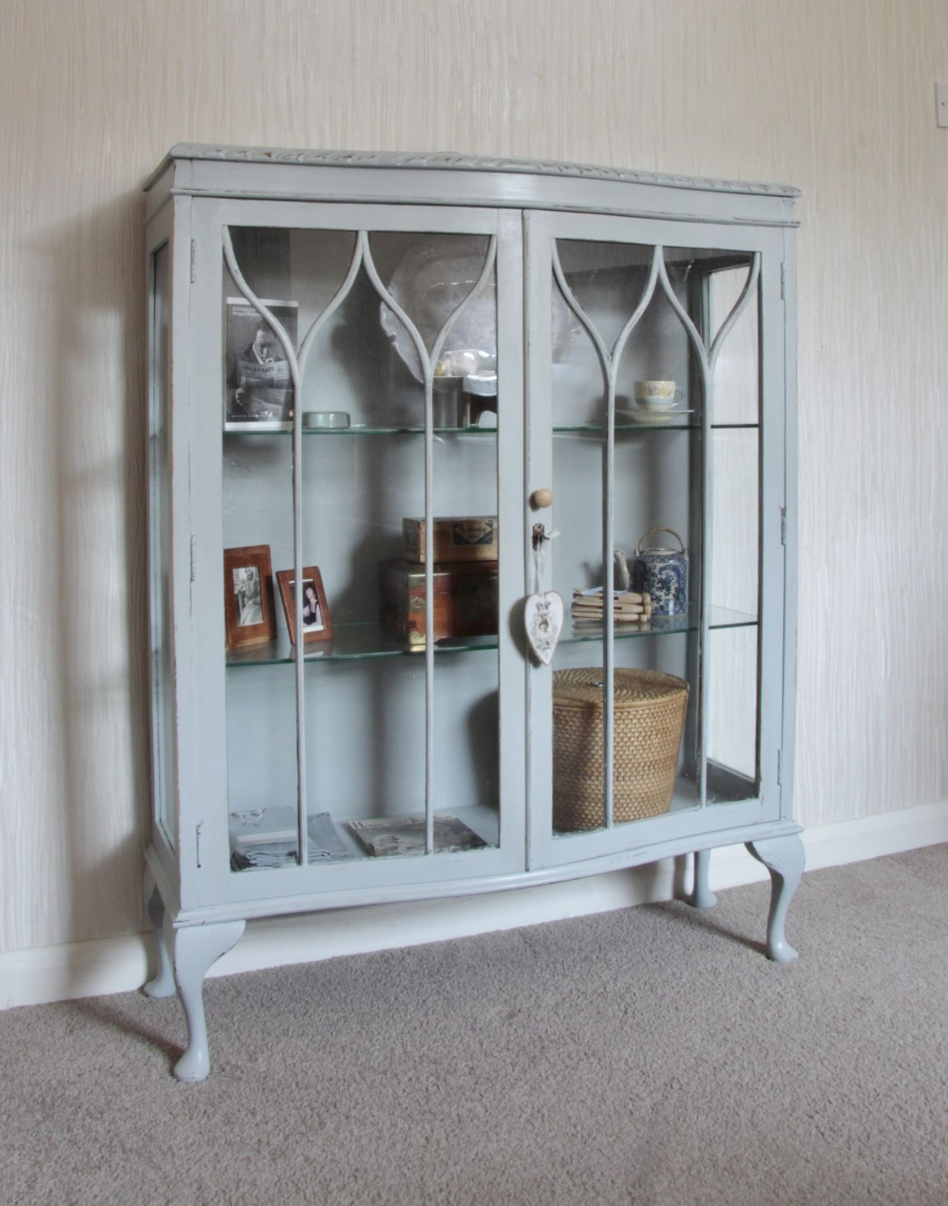 Pretty Old Shab Chic Display Cabinet Retail Display For Mom pertaining to sizing 1343 X 1709