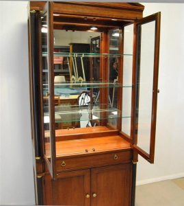 Regency Neo Classical Lighted Display Cabinet Pennsylvania House in measurements 918 X 1024