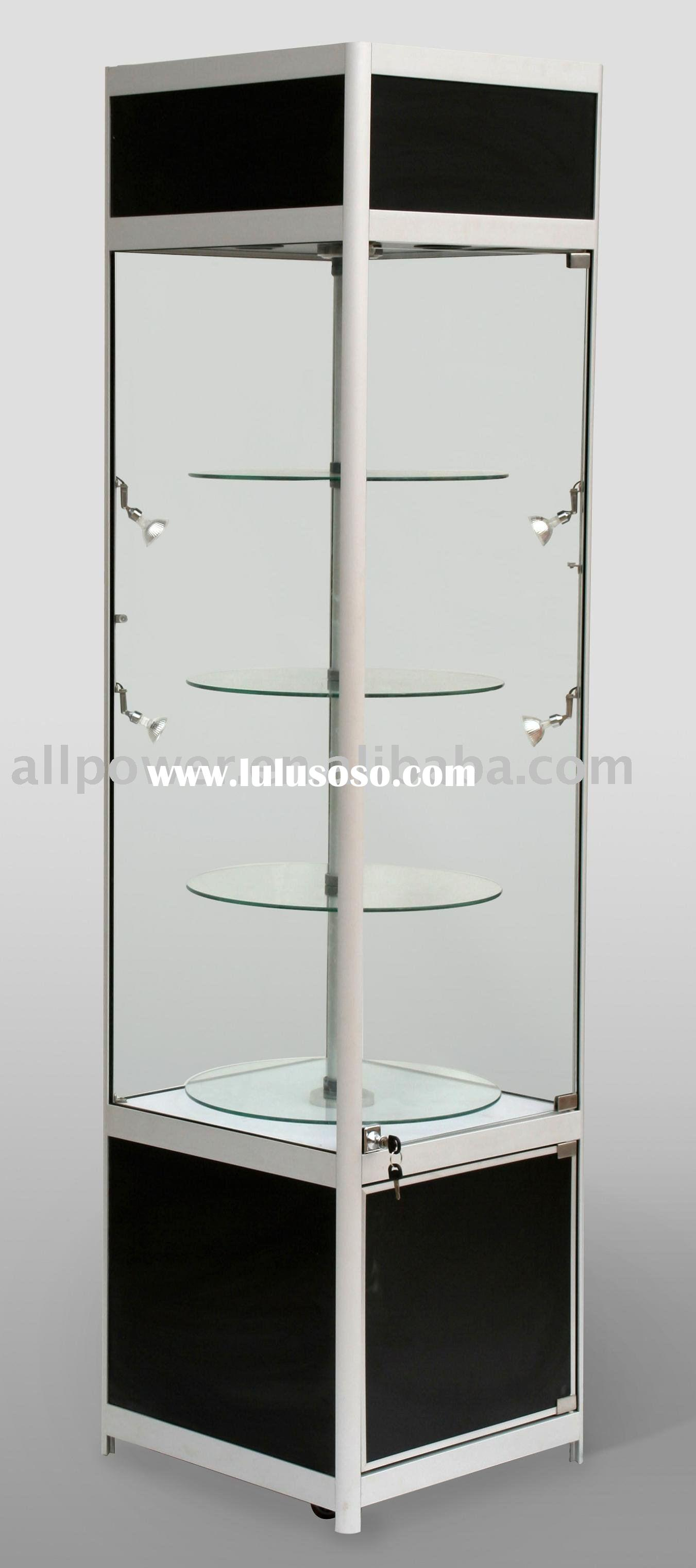 Rotating Glass Display Cabinet 59 With Rotating Glass Display with regard to measurements 1351 X 3040
