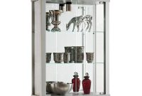 Silver Wall Mounted Lockable Glass Cabinet With 1 Light Displaysense in dimensions 1000 X 1000