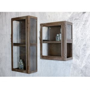 Small Kisari Wall Hanging Storage Cabinet With Glass Door Nkuku pertaining to dimensions 1198 X 1198